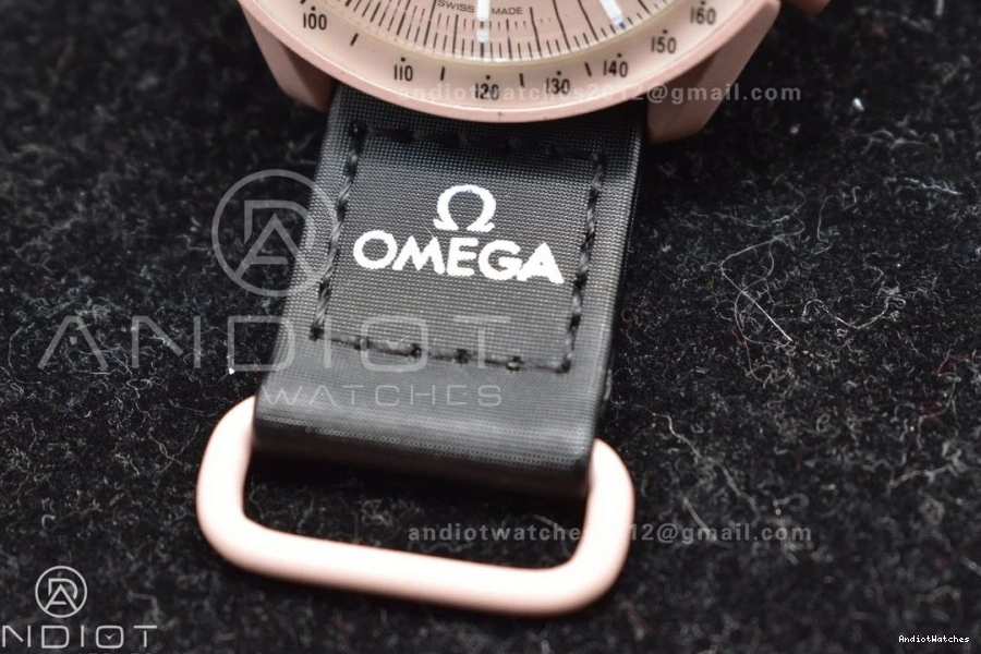 Moonwatch Bioceramic on Quartz Omega to x Mission Nylon 1176 FashionForward Strap Jupiter Swatch 0725